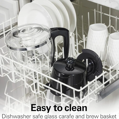 Hamilton Beach 12-Cup Coffee Maker | Modern Design & One-Touch Brewing 49631 - Image 5