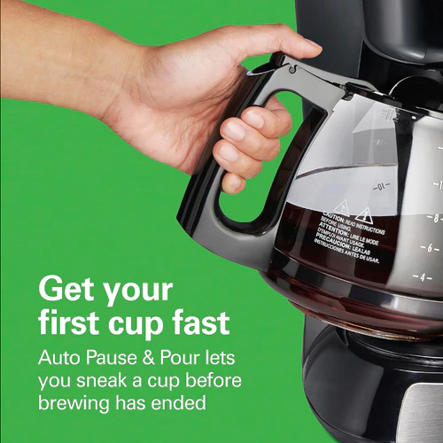 Hamilton Beach 12-Cup Coffee Maker | Modern Design & One-Touch Brewing 49631 - Image 2