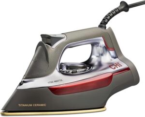 CHI Professional Steam Iron | 1700W Power & Titanium-Ceramic Performance (13101)