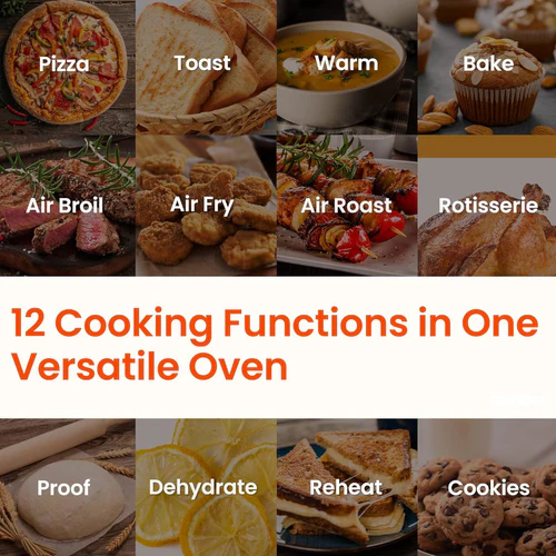 Comfee' 12-in-1 Air Fryer with Rotisserie - Image 9