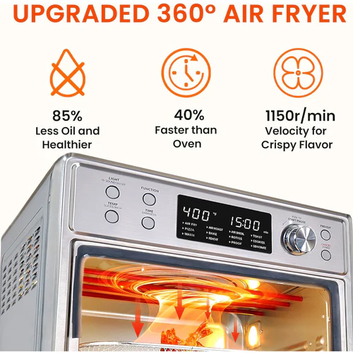 Comfee' 12-in-1 Air Fryer with Rotisserie - Image 8