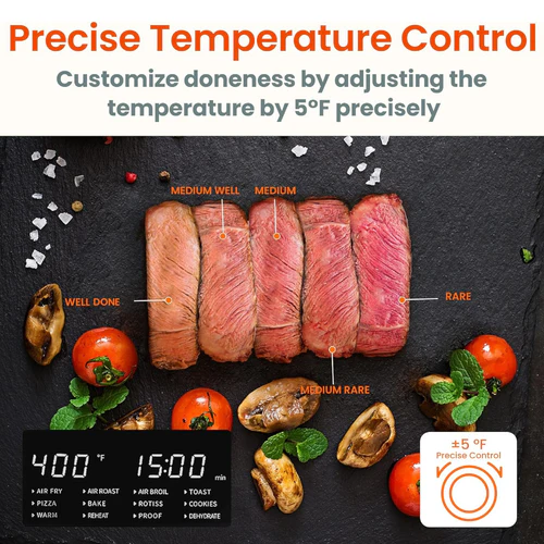 Comfee' 12-in-1 Air Fryer with Rotisserie - Image 7